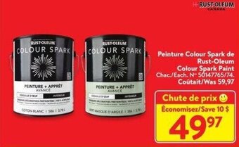 Walmart Rust-Oleum Colour Spark Paint offer