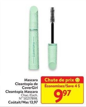 Walmart CoverGirl Cleantopia Mascara offer