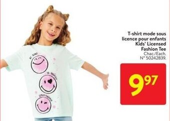 Walmart Kids' Licensed Fashion Tee offer