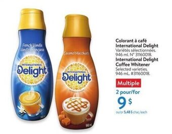 Walmart International Delight Coffee Whitener 946 ml offer
