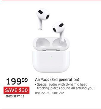The Source Apple airpods (3rd generation) offer