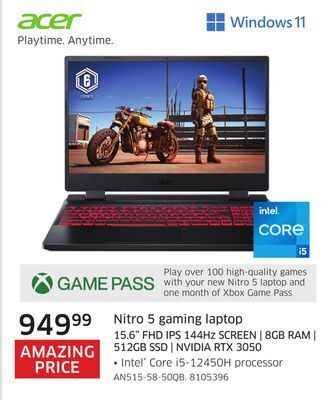 The Source Acer nitro 5 gaming laptop offer