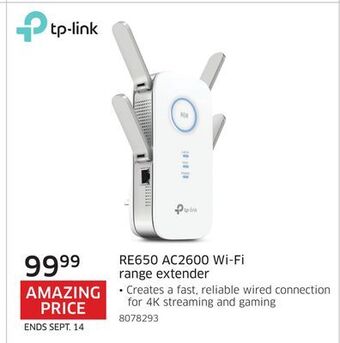 The Source Tp-link re650 ac2600 wi-fi range extender offer