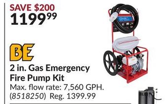 Princess Auto 2 in. gas emergency fire pump kit offer