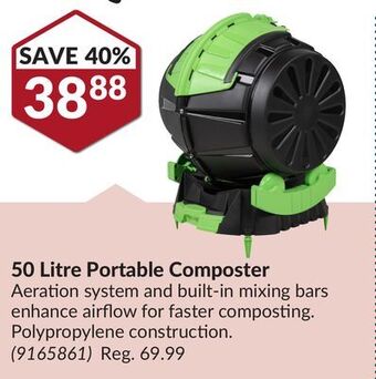 Princess Auto 50 litre portable composter offer