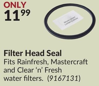 Princess Auto Filter head seal offer