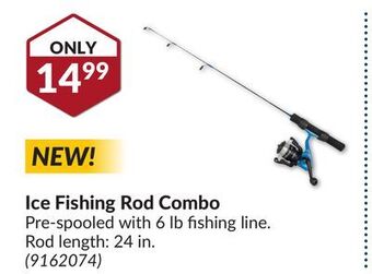Princess Auto Ice fishing rod combo offer
