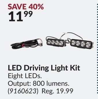 Princess Auto Led driving light kit offer