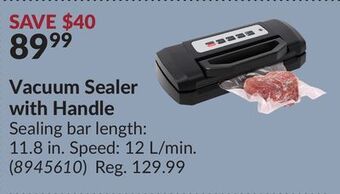 Princess Auto Vacuum sealer with handle offer
