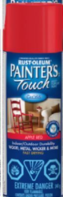 Princess Auto Gloss apple red multi-surface spray paints offer