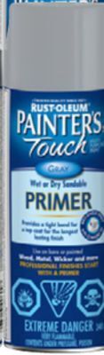Princess Auto Rust-oleum painter's touch flat grey primer multi-surface spray paint offer
