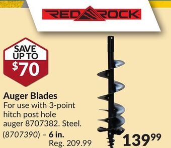 Princess Auto 6 in. auger blades offer