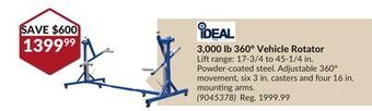 Princess Auto 3,000 lb 360° vehicle rotator offer