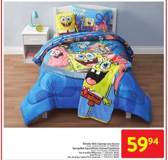 Walmart SpongeBob SquarePants Licensed Comforter offer