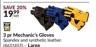 Princess Auto 3 pr mechanic's gloves offer