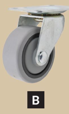 Princess Auto 3 in. thermoplastic rubber casters swivel offer