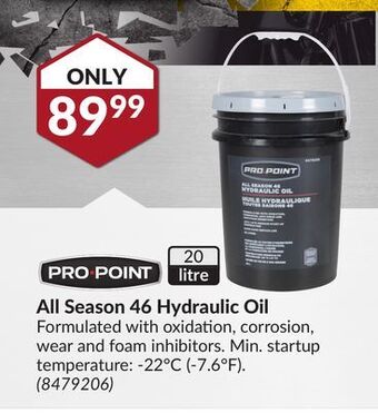 Princess Auto All season 46 hydraulic oil offer