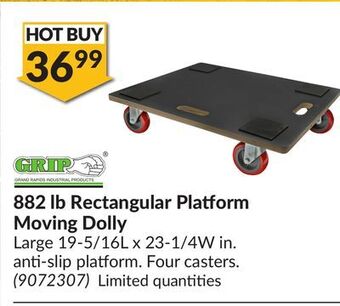 Princess Auto Rectangular platform moving dolly offer