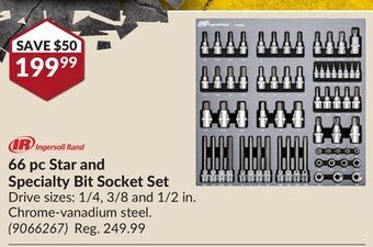 Princess Auto 66 pc star and specialty bit socket set offer