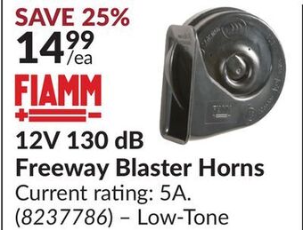 Princess Auto 12v 130 db freeway blaster horns offer