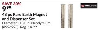 Princess Auto 48 pc rare earth magnet and dispenser set offer