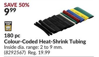 Princess Auto 180 pc colour-coded heat-shrink tubing offer