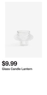 H&M Glass candle lantern offer