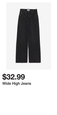 H&M Wide high jeans offer