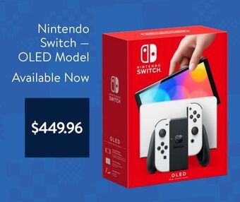 Walmart Nintendo switch — oled model offer