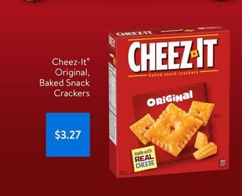 Walmart Cheez-it original, baked snack crackers offer