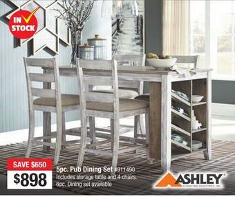 Bad Boy Superstore 5pc. pub dining set offer