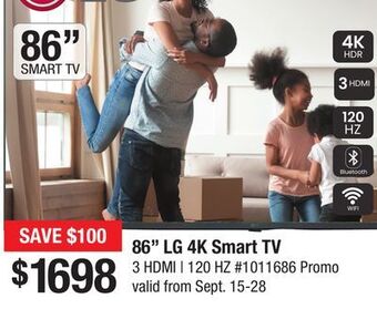 Bad Boy Superstore 86 lg 4k smart tv offer