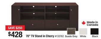 Bad Boy Superstore 70 tv stand in cherry offer