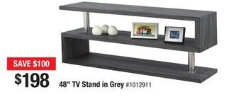 Bad Boy Superstore 48 tv stand in grey offer