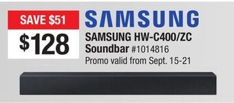 Bad Boy Superstore Samsung hw-c400/zc soundbar offer