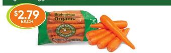Healthy Planet Organic bagged carrots offer