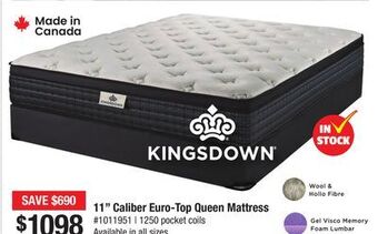 Bad Boy Superstore 11 caliber euro-top queen mattress offer