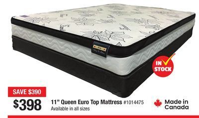 Bad Boy Superstore 11 queen euro top mattress offer