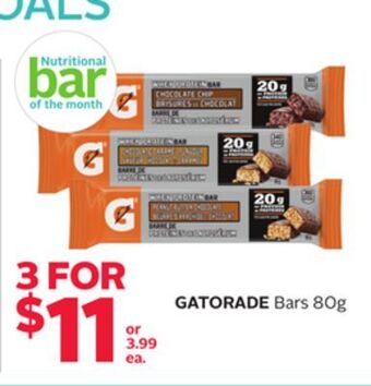 Rexall Gatorade bars offer