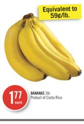 Shoppers Drug Mart Bananas offer
