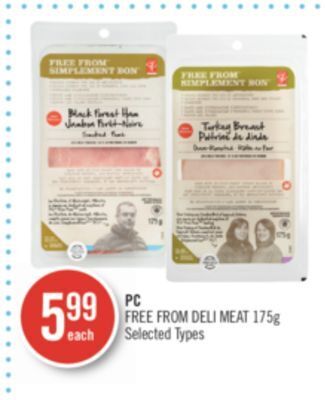 Shoppers Drug Mart Pc free from deli meat offer