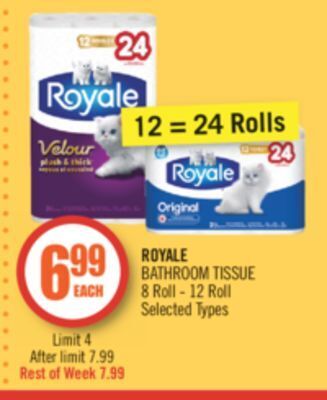 Shoppers Drug Mart Royale bathroom tissue offer