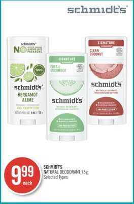 Shoppers Drug Mart Schmidt's natural deodorant offer