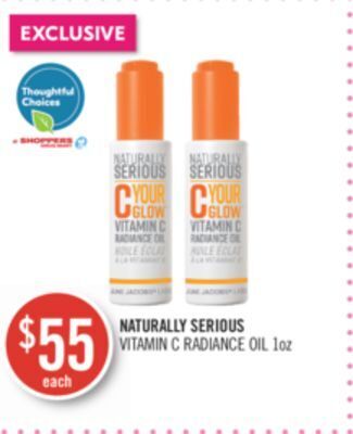 Shoppers Drug Mart Naturally serious vitamin c radiance oil offer