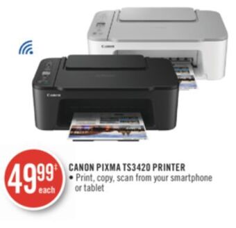 Shoppers Drug Mart Canon pixma ts3420 printer offer