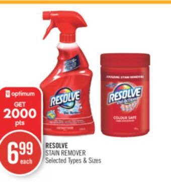 Shoppers Drug Mart Resolve stain remover offer