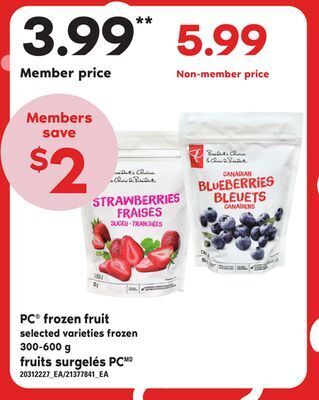 Independent City Market Pc frozen fruit, 300-600 g offer