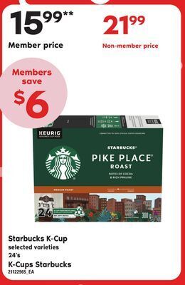 Independent City Market Starbucks k-cup, 24's offer