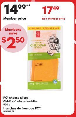 Independent City Market Pc cheese slices, 500 g offer