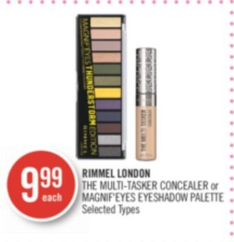 Shoppers Drug Mart Rimmel london the multi-tasker concealer or magnif'eyes eyeshadow palette offer